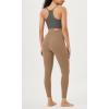 image:imageODODOS Womens Buttery Soft Leggings with StayPut Pockets 25  28 Crossover High Waist Lounge Yoga PantsLight Brown