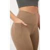 image:imageODODOS Womens Buttery Soft Leggings with StayPut Pockets 25  28 Crossover High Waist Lounge Yoga PantsLight Brown