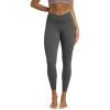 image:imageODODOS Cloud Feeling Ruched Yoga Leggings for Women 25  28 High Waist Crossover Yoga PantsCharcoal