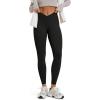 image:imageODODOS Womens Buttery Soft Cross Waist Leggings 25  28 Crossover High Rise Lounge Yoga PantsBlack