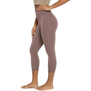 image:imageODODOS Buttery Soft Lounge Yoga Leggings for Women 23  25 28 High Waist Yoga PantsPurple Taupe