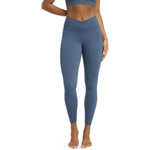 image:imageODODOS Cloud Feeling Ruched Yoga Leggings for Women 25  28 High Waist Crossover Yoga PantsInk Blue