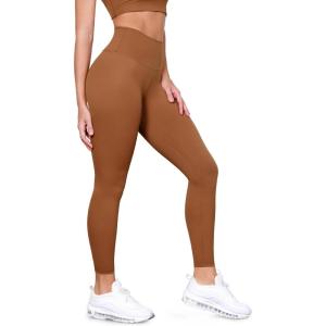 image:imageODODOS Tummy Control Compression Leggings for Women 25  28 High Waist Workout Running Yoga PantsCaramel
