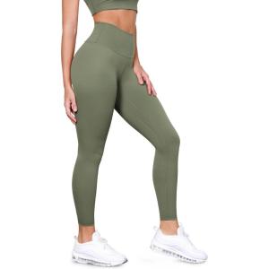 image:imageODODOS Tummy Control Compression Leggings for Women 25  28 High Waist Workout Running Yoga PantsDark Olive