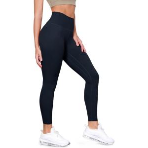 image:imageODODOS Tummy Control Compression Leggings for Women 25  28 High Waist Workout Running Yoga PantsDeep Navy