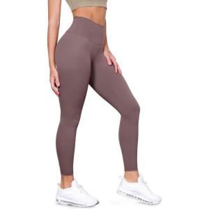 image:imageODODOS Tummy Control Compression Leggings for Women 25  28 High Waist Workout Running Yoga PantsPurple Taupe
