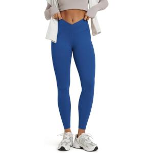 image:imageODODOS Womens Buttery Soft Cross Waist Leggings 25  28 Crossover High Rise Lounge Yoga PantsRoyal Blue