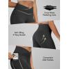 image:imageODODOS Cloud Feeling Crossover Flared Pants with Pockets for Women Cross Waist Bootcut Lounge Yoga Pants 30  32 InseamOnyx Black Grey