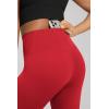 image:imageODODOS Cloud Feeling Crossover High Waist Flared Pants for Women Bootcut Yoga Pants with Back Pocket3032 InseamRed
