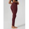 image:imageODODOS Womens Drawstring Tie Pocket Leggings 25  28 High Waist Workout Yoga PantsBurgundy