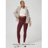 image:imageODODOS Womens Drawstring Tie Pocket Leggings 25  28 High Waist Workout Yoga PantsBurgundy