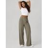 image:imageODODOS Womens HighRise Wide Leg Trousers Adjustable Tailored Stretch Work Pants with Pockets 29 InseamMorel