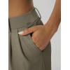 image:imageODODOS Womens HighRise Wide Leg Trousers Adjustable Tailored Stretch Work Pants with Pockets 29 InseamMorel