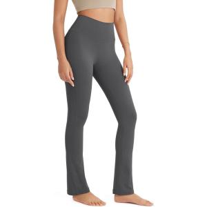 image:imageODODOS Cloud Feeling Straight Leg Pants with Back Pocket for Women High Waist Casual Lounge Yoga Pants 28  30 InseamCharcoal
