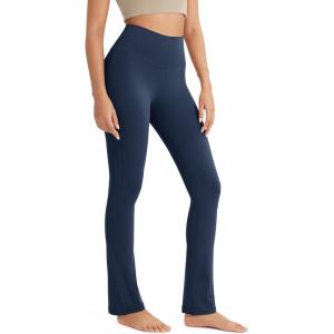 image:imageODODOS Cloud Feeling Straight Leg Pants with Back Pocket for Women High Waist Casual Lounge Yoga Pants 28  30 InseamNavy