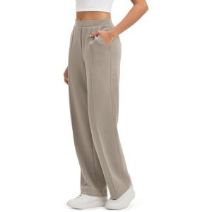 image:imageODODOS Womens Modal Soft Classic Pants Mid Rise PullOn Lounge Casual Work Pants with Pockets 27  29  31 InseamKhaki
