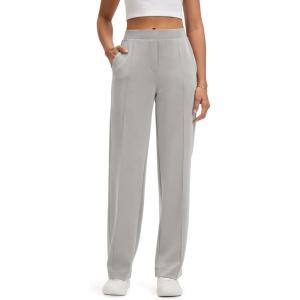 image:imageODODOS Womens Modal Soft Classic Pants Mid Rise PullOn Lounge Casual Work Pants with Pockets 27  29  31 InseamLight Gray