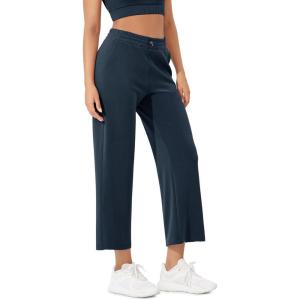 image:imageODODOS Womens Modal Soft Wide Leg Pants with Pockets Adjustable Shockcord High Waist Casual Lounge Pants272931 InseamNavy