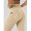 image:imageODODOS Cloud Feeling Flared Pants with Pocket for Women High Waist Casual Bootcut Yoga Pants 3032 InseamBeige