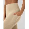image:imageODODOS Cloud Feeling Flared Pants with Pocket for Women High Waist Casual Bootcut Yoga Pants 3032 InseamBeige