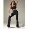 image:imageODODOS Cloud Feeling Flared Pants with Pocket for Women High Waist Casual Bootcut Yoga Pants 3032 InseamBlack