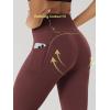 image:imageODODOS Cloud Feeling Flared Pants with Pocket for Women High Waist Casual Bootcut Yoga Pants 3032 InseamBurgundy