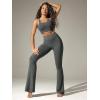 image:imageODODOS Cloud Feeling Flared Pants with Pocket for Women High Waist Casual Bootcut Yoga Pants 3032 InseamCharcoal