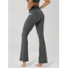 image:imageODODOS Cloud Feeling Flared Pants with Pocket for Women High Waist Casual Bootcut Yoga Pants 3032 InseamCharcoal