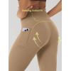 image:imageODODOS Cloud Feeling Flared Pants with Pocket for Women High Waist Casual Bootcut Yoga Pants 3032 InseamLight Brown