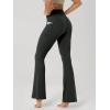 image:imageODODOS Cloud Feeling Flared Pants with Pocket for Women High Waist Casual Bootcut Yoga Pants 3032 InseamOnyx Black Grey