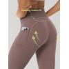 image:imageODODOS Cloud Feeling Flared Pants with Pocket for Women High Waist Casual Bootcut Yoga Pants 3032 InseamPurple Taupe