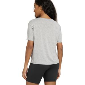 image:imageODODOS Modal Soft Short Sleeve Shirts for Women Crew Neck Yoga Tee Casual Workout TopsHeather Grey