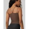image:imageODODOS Womens Seamless Crop Tank Top  Double Strap RibKnit Soft Lightweight Camisole for Yoga Workout amp Everyday WearBrunette