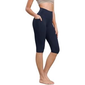 image:imageODODOS Buttery Soft Lounge Yoga Capris with Pockets for Women 14  19  21 High Waist Capri LeggingsDeep Navy
