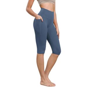 image:imageODODOS Buttery Soft Lounge Yoga Capris with Pockets for Women 14  19  21 High Waist Capri LeggingsInk Blue