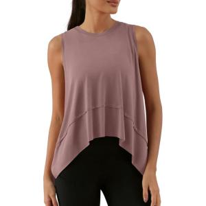 image:imageODODOS Modal Soft Sleeveless Crop Top for Women Athletic Tee Gym Workout Cropped Yoga TankDusty Rosewashed Long