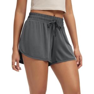 image:imageODODOS Womens Goodnight Sleep Shorts Drawstring Relaxed Fit Lounge amp Sleepwear Soft Natural Wood Pulp BlendCharcoal