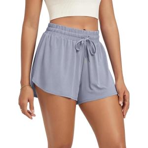 image:imageODODOS Womens Goodnight Sleep Shorts Drawstring Relaxed Fit Lounge amp Sleepwear Soft Natural Wood Pulp BlendGrey Blue