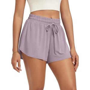 image:imageODODOS Womens Goodnight Sleep Shorts Drawstring Relaxed Fit Lounge amp Sleepwear Soft Natural Wood Pulp BlendLavender