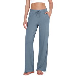 image:imageODODOS Womens Lounge Pants with Pockets Drawstring Lightweight Loose Comfy Casual Pajama Pants2830 InseamBlue Fusion