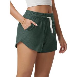 image:imageODODOS Womens Performance Shorts Ultra Soft odSTRATUM Tech Mid Rise Relaxed Shorts with Pocket 3 Inseam Moisture WickingAspen Heather