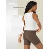 image:imageODODOS 3Pack Seamless Crop Tank for Women Ribbed Soft High Neck Cropped TopsClaretnavywhite