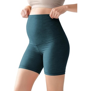 image:imageODODOS Womens Maternity Biker Shorts 5  Buttery Soft Over The Belly Pregnancy Lounge Yoga ShortsNavy Heather