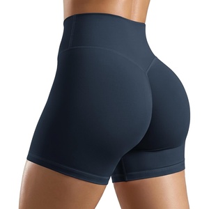 image:imageODODOS Womens Hidden Scrunch Butt Lifting Shorts 5  7 Inseam  No Front Seam High Waist Booty Sculpting Yoga Biker ShortsDeep Navy