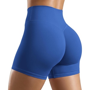 image:imageODODOS Womens Hidden Scrunch Butt Lifting Shorts 5  7 Inseam  No Front Seam High Waist Booty Sculpting Yoga Biker ShortsRoyal Blue
