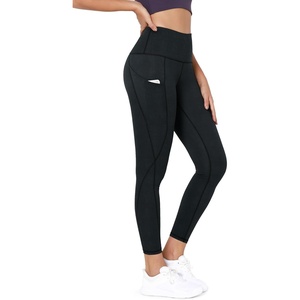 image:imageODODOS Womens High Waisted Yoga Leggings with Pockets Tummy Control Non See Through Workout Athletic Running Yoga PantsNight Rain
