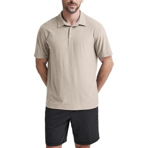 image:imageODODOS Mens Performance Polo  odSTRATUM Tech Short Sleeve Golf TShirts Ultra Soft Moisture Wicking UPF 50 Casual TopsMocha Heather