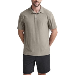 image:imageODODOS Mens Performance Polo  odSTRATUM Tech Short Sleeve Golf TShirts Ultra Soft Moisture Wicking UPF 50 Casual TopsWarm Grey Heather
