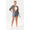 image:imageODODOS Stretch Woven Athletic Shorts for Women High Waist Summer Lightweight Casual Shorts with PocketsBlue