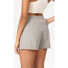 image:imageODODOS Stretch Woven Athletic Shorts for Women High Waist Summer Lightweight Casual Shorts with PocketsLight Gray